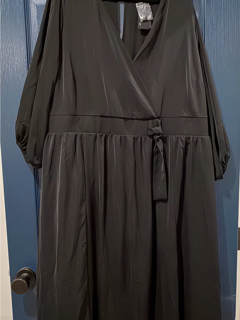 torrid Black Wrap Maxi Dress with Tie Waist